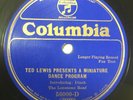 Rare 78rpm - Kate Smith / Ted Lewis - 12-inch Columbia Longer Playing Record