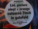Sabaton Coat of Arms picture Vinyl+orange coloured 7inch ACCEPT Maiden POWERWOLF