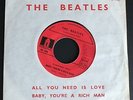 BEATLES All You Need Is Love French original 1967 45 + PS 7