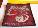 METALLICA – very rare old original 80s CREEPING DEATH Patch   Many years old,