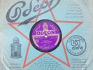 arabic 78 RPM-oum kalsoum / Umm Kulthum-chanson d'espoir- odeon france +cover