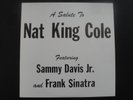 FRANK SINATRA SAMMY DAVIS A SALUTE TO NAT KING COLE Unreleased Reprise LP RECORD