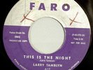 HEAR IT 60's Doo-Wop 45 rpm record Larry Tamblyn 