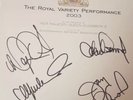 Royal Variety Osmonds signed Book
