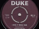 60s Reggae TECHNIQUES wish it would rain Rare 1968 UK Duke 7