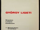 GYÖRGY LIGETI LP Requiem / Lontano / Continuum 1969 NM FRENCH WERGO