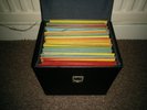 59x 7inch Vinyl Records and Case