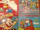 4 rare cartoon vinyl lps- Mighty Mouse, Casper, Scooby doo, pink panther