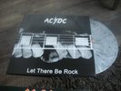 TRES BEAU 33T DISQUE COULEUR MARBRE GRIS ACDC  LET THERE BE ROCK