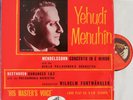 Menuhin+Furtwängler. Mendelssohn (violin concerto)+Beethoven HMV ALP 1135. NM(-)
