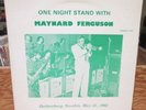 MAYNARD FERGUSON ONE NIGHT STAND WITH LP GOTHENBURG SWEDEN 1962 JOYCE 1112 RARE