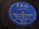 KEN CURTIS & JOHN DUFFY TRIO - S&G 78 RPM - I GOTTA HALF PINT HEAD - RARE- HEAR
