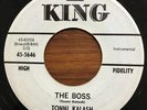 TONNI KALASH The Boss / Shuckin' KING R&B Blues 45 RARE