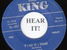 Mac Curtis ROCKABILLY 45 (King 4927) If I Had Me A Woman/Just So You  VG+ GREAT
