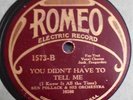 You Didn't Have To Tell Me BEN POLLACK ORCHESTRA Romeo 1573 + Jack Teagarden