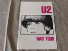 U2 PROGRAMME 1983 WAR UK TOUR Programme