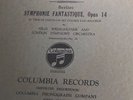 Vtg Classical Record Album BERLOIZ SYMPHONIE FANTASTIQUE  Masterworks  78 RPM