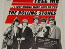 The ROLLING STONES Tell Me Original Beautiful NM 1964 Flat Picture Sleeve & 45