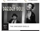 Dresden Dolls gig tickets troxy 30/10 London Sold Out Rock Halloween show