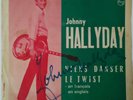 JOHNNY HALLYDAY - VIENS DANSER LE TWIST - RARE 45T SP JUKEBOX 1961 DEDICACE