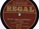 LILY MORRIS MUSIC HALL 78 - WHY AM I ALWAYS THE BRIDESMAID - WHICH OF THE THREE