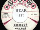 Dick Dale SURF CLASSIC 45 (Deltone 4939) Miserlou / Eight Till Midnight   VG+