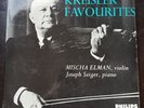 AL3423 A04308L KREISLER FAVOURITES MISCHA ELMAN/JOSEPH SEIGER  NM/VG+