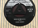 Chuck Berry Back In The USA Tri centre UK 45