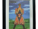DAVID BOWIE+Earthling+POSTER+AD+RARE ORIGINAL 1997+FRAMED+EXPRESS GLOBAL SHIP