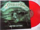 METALLICA - Ride the Lightning - RED LP Vinyl (FRENCH COVER)  -NEW & NOT SEALED