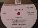 Blonde On Blonde CONTRASTS RARE  1969 PROG ROCK UK LP PYE NSPL 18288