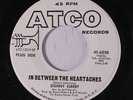 DONNIE ELBERT: In Between The Heartaches / Too Far Gone 45 (dj, Crossover Deep