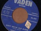 VADEN rockabilly 45  TEDDY REDELL - Sail My Ship Alone + Don't Grow Old Alone