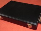 BLACK AUDIO CASSETTE TAPE STORAGE BOX/CARRY CASE FOR 32 TAPES WITH KEY