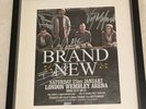 Signed Band Poster In Frame 2010 Brand New Jesse Lacey,