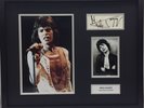 RARE Mick Jagger The Rolling Stones Signed Photo Display + COA AUTOGRAPH FRAMED