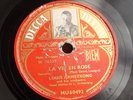 Louis Armstrong La Vie en Rose & C'est si Bon Decca MU-60492 10’’ France 78rpm