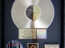 Rare RIAA Gold Award Presented To Michael Jackson For Blood On The Dancefloor