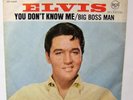 Elvis Presley, You don't know me, Big Boss Man, 1967, Weisslabel Promo