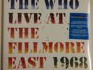 The Who Live At The Filmore East 1968 3-LP UK 2018 gatefold sticker en portada