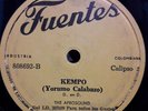 THE AFROSOUND VERY RARE COLOMBIA BAMBU CALYPSO ORTOFON 2 M 78 RPM  # 123 ???