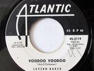 LAVERN BAKER-VOODOO VOODOO /HEY MEMPHIS  ON ATLANTIC R&B 45-WLP, STRONG VG+,