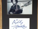 MICK JONES signature - THE CLASH - Signed index card display - Genuine Autograph