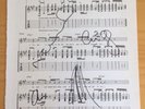 Oasis Fully Signed / Autographed Wonderwall Music Sheet - Liam Gallagher