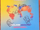 New Order GROUP SIGNED World in Motion  BERNARD SUMNER PETER HOOK + Near Mint