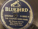 Bluebird 8893 Bill Monroe BG Boys ORANGE BLOSSOM SPECIAL 78 rpm BLUEGRASS EE- 41