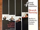 HENRYK SZERYNG 4 Great Violin Concertos MERCURY SR3-9017 STEREO 3 LP BOX Lovely
