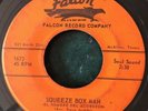 STEVE JORDAN Squeeze Box Man 45 on Falcon 1672 Texas Latin Funk/Soul HEAR