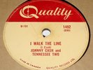 Quality 1492 Johnny Cash I Walk The Line / Get Rhythm 78 RPM E E
