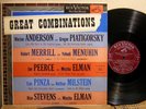 RCA LM 1703 ELMAN PIATIGORSKY MILSTEIN Great Combinations 4S 1S VG++ TO NM